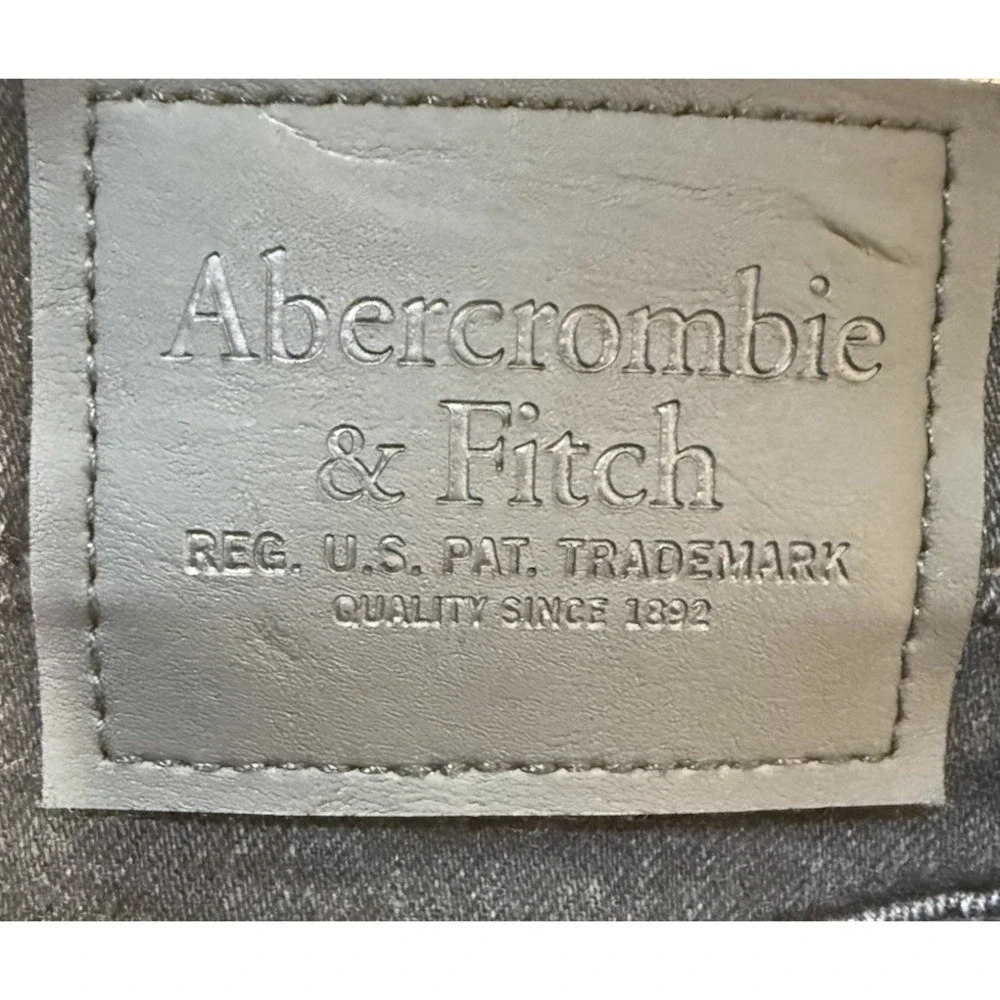Abercrombie & Fitch AandE Vintage Stretch Straight Mens Black Denim 32x32 EUC - Picture 4 of 5